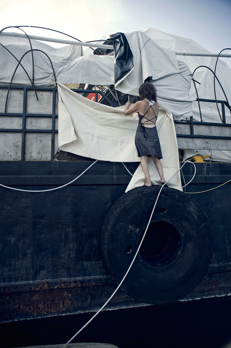 Waterpod™ docked in Concrete Plant Park in the Bronx, photograph by Nico Malvaldi.